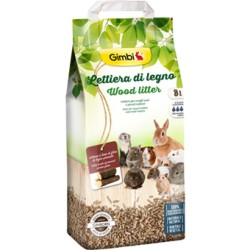 Gimbi lettiera di legno 8 L 5KG - SOLO 7,90€ 